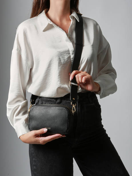 Cross Body Tas Tradition Leder Etrier Zwart tradition ETRA141S ander zicht 1